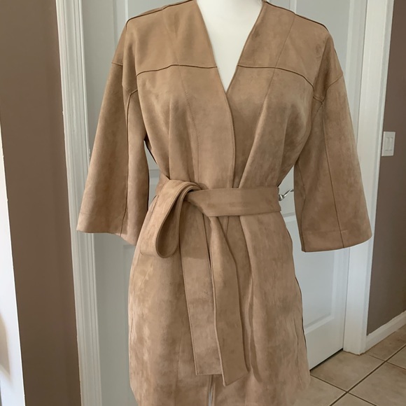 CHICO’S faux suede kimono coat - Picture 5 of 9
